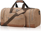 Litvyak Duffle Bag for Travel, Large 60L Canvas Travel Duffel Bags Overnight by Litvyak