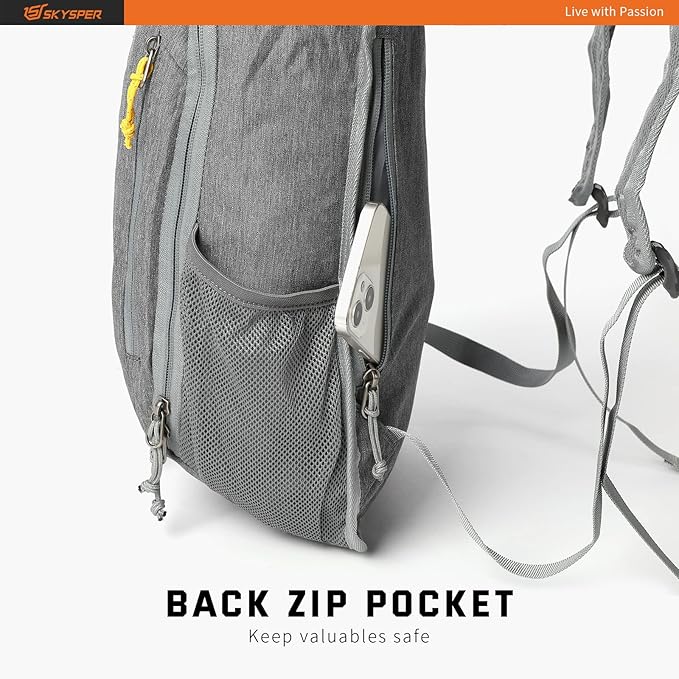 SKYSPER Small Daypack 10L Hiking Backpack Packable Lightweight Travel Day Pack - Image 7