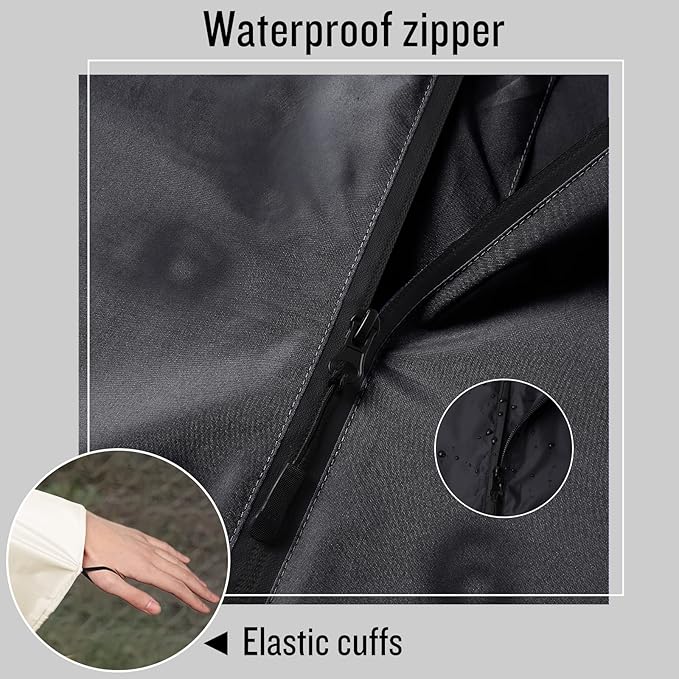 SaphiRose Unisex Rain Poncho Hooded Waterproof Raincoat - Image 4