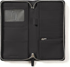 Leatherology RFID Black Onyx Travel Zip Organizer Wallet, Passport Holder - Image 2
