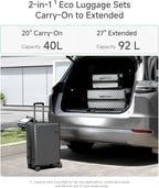 LUGGEX Luggage with Spinner Wheels, Polycarbonate Expandable Hard Shell Suitcase - Image 4
