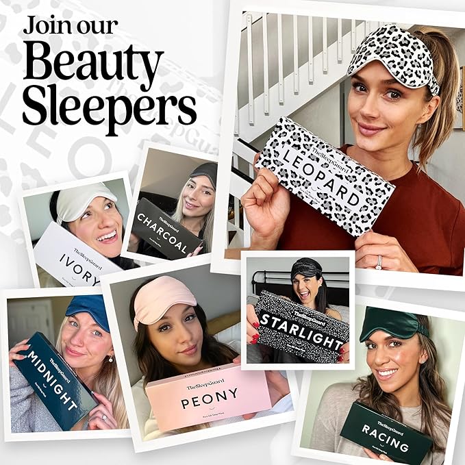 Pure Silk Sleep Mask Light Blocking Travel Essentials. Eye Masks - Image 7
