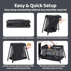 Pamo Babe Travel Crib Lightweight Playpen Baby Playard - Image 6
