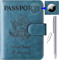 Airtag Passport Holder Cover Wallet Travel Essentials Leather Rfid Blocking by LOHASLIFE
