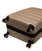 Melbourne Hardside 3 Piece Expandable Spinner Wheel Luggage Set (Champagne / 3 Piece (20"/24"/28"))