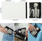 OK Skull Passport Holder for Women and Men PU Leather Passport Cover for Travel - Image 5