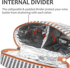 Tirrinia 2 Bottle Wine Gift Tote Carrier - Image 3