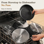 15Pcs Pots and Pans Set Non Stick, Cookware Sets - Image 6