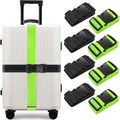 BILIONE 8 Pcs Luggage Straps, TSA Approved Add a Bag Premium Accessory by BILIONE