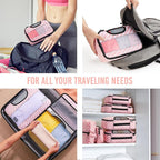 Veken 8 Set Packing Cubes for Travel Essentials, Suitcase Organizer Bags in 4 - Image 7