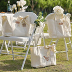 AW BRIDAL Monogram Canvas Tote Bag - Image 8