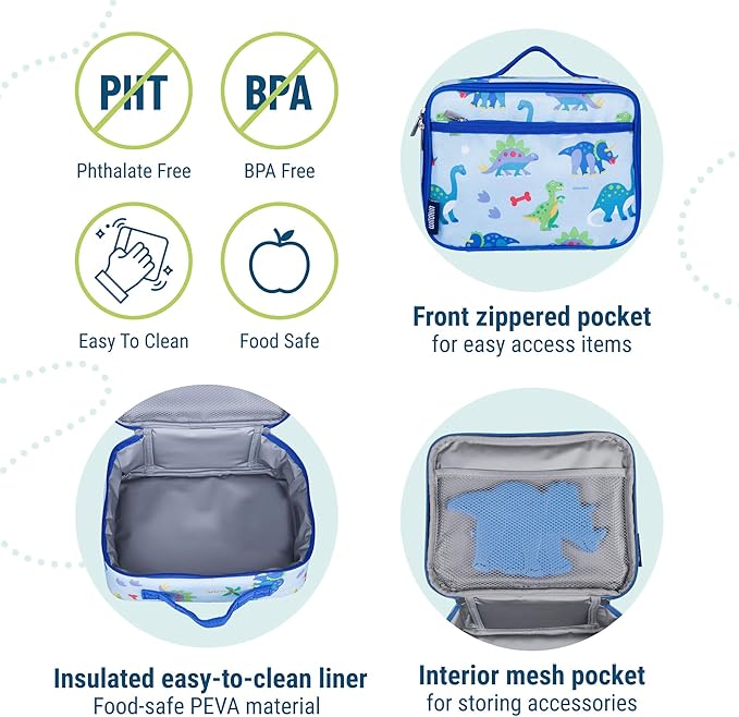 Wildkin Kids Insulated Lunch Box Boys – Durable and Reusable - Image 4