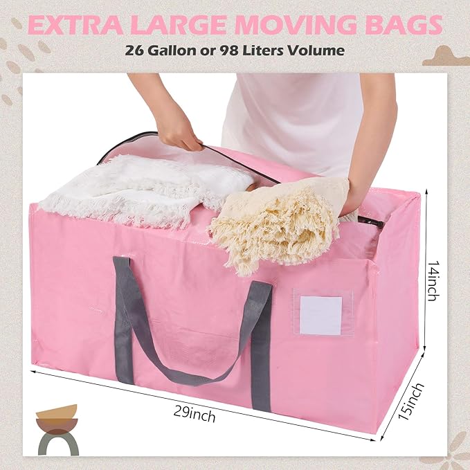 8 Pack Extra Large Moving Bags Heavy Duty Packing Bags - Image 2