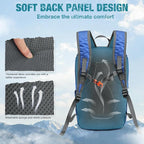 G4Free Packable Hiking Backpack 20L Lightweight Foldable Travel Daypack - Image 2