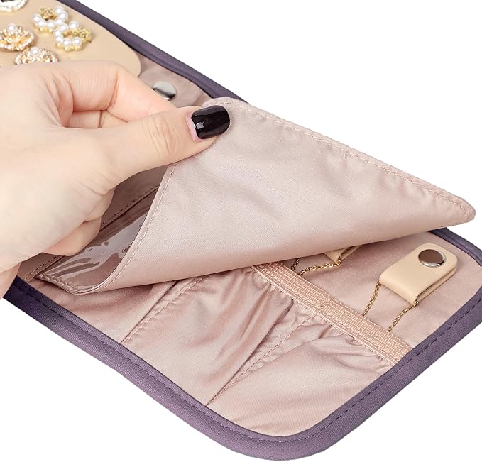 BELALIFE Travel Jewelry Case Organizer, Small Foldable Storage Roll - Image 6