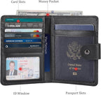 Polare Luxury RFID Blocking Leather Passport Holder Travel Wallet - Image 4