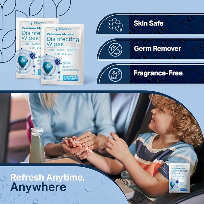 Large Alcohol Wipes 75% Unscented Hand Sanitizing Wipes Alcohol Wipes - Image 6