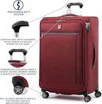 Travelpro Platinum Elite Softside Expandable Checked Luggage, 8 Wheel Spinner - Image 2
