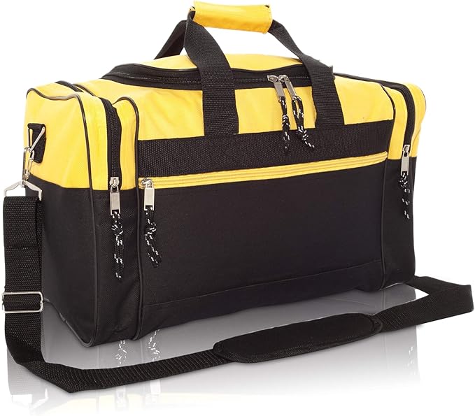 DALIX 17" Blank Duffle Bag Duffel Bag Travel Size Sports Durable Gym Bag by Dalix