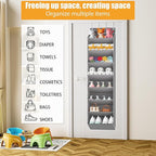 Over The Door Shoe Organizer Storage Fit 16-24 Pairs Hanging Shoe Rack Organiser - Image 6