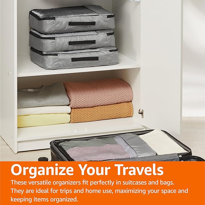 Amazon Basics 4 Piece Packing Cubes Travel Organizer Set - Image 7