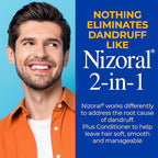 Nizoral 2-in-1 Anti Dandruff Shampoo and Conditioner, 14 Fl Oz, 1% Ketoconazole