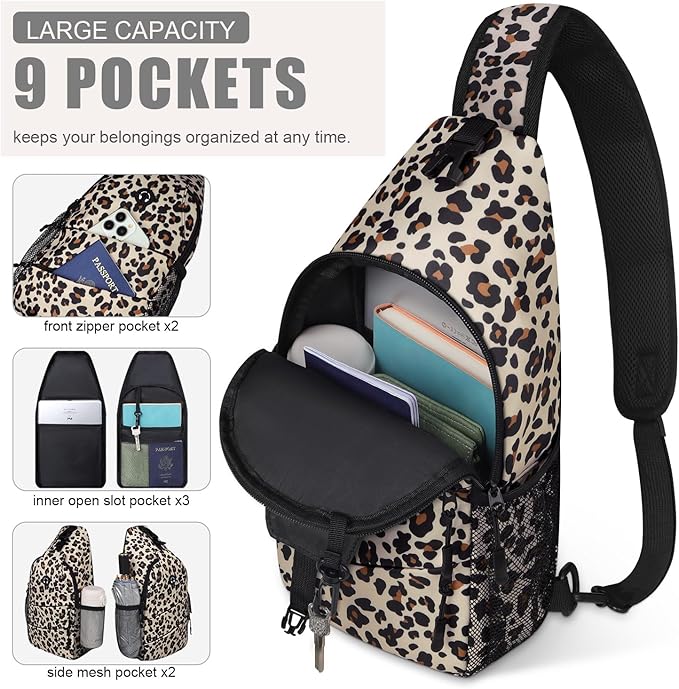 Crossbody Bags for Women Men Trendy Sling Bag Bakpack Casual Chest Bag - Image 3