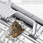 Leopard and Peony Flower Set of 2 Luggage Tags - Image 5