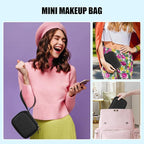 Relavel Mini Makeup Bag with Led Mirror, Small Cosmetic Bag with 3 Light Modes - Image 5