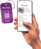 Dynotag® Sentry Series Solid Metal Web Enabled Smart Luggage Tag ID + Steel Loop - Image 2