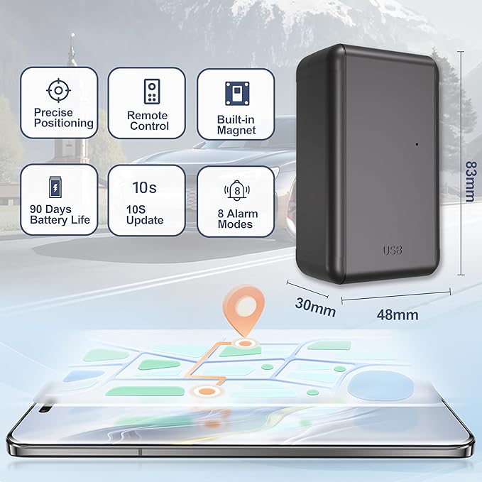 G05A GPS Tracker for Vehicle No Monthly Fees, SIM Card Included, Real-Time - Image 6