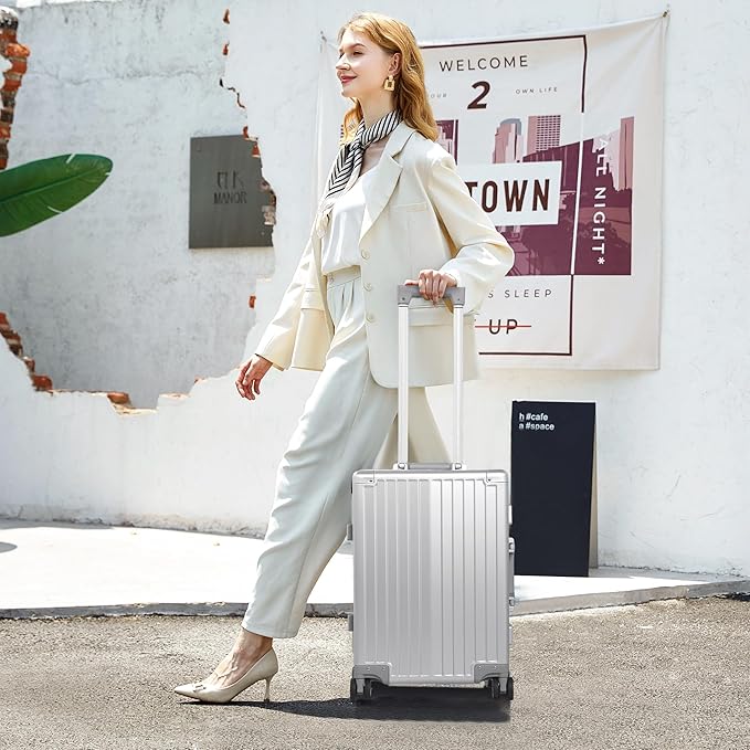 All Aluminum Carry On Luggage 22x14x9 Airline Approved，Hard Shell Carry On - Image 9