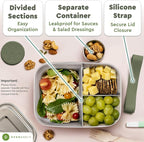 Everusely - Bento Box - Sage, 47oz / 1.4 L - Stainless Steel Lunch Box - 3 - Image 4