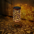 Homemory Bee Solar Lanterns Lights Outdoor Waterproof, Hollowed-Out Metal Decor - Image 3