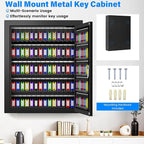 125 Keys Key Lock Box Wall Mount, Anti-Theft Key Organizer - Image 5