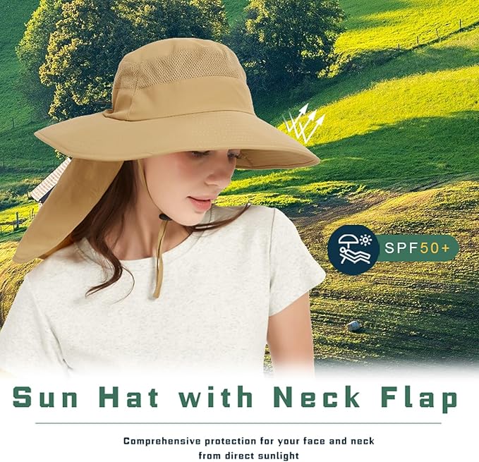 Fishing Hat Breathable Wide Brim Sun Hats - Image 2