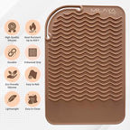 Vanity Accessories Heat Resistant Mat – Silicone Flat Iron & Curling Iron Holder, Non-Slip Vanity Mat & Hot Tool Mat for Home, Salon, or Travel Use