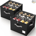 Criusia Shoe Organizer for Closet, Foldable Shoe Storage Organizer by Criusia