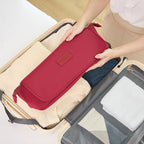 BAREFOOT CARIBOU Hair Tools Travel Bag and Heat Resistant Mat for Flat Irons, Straighteners, Curling Iron, and Haircare Accessories, 2-in-1 design, with Interior Pockets, Portable Organizer