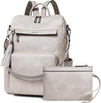 Shrrie Vegan Leather Laptop Backpack by Shrrie