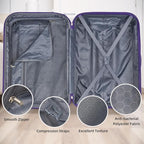 LARVENDER Luggage Sets 5 Piece Hardside Expandable Suitcase - Image 5