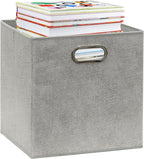 SIMPLE HOUSEWARE 11-Inch Collapsible Fabric Cube Storage Bin - Image 8
