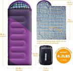 Camping Sleeping Bag, 32℉ Sleeping Bags - Image 2