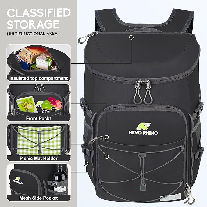 N NEVO RHINO Backpack Coolers Insulated Leak Proof 36/54 Cans, Portable - Image 6