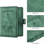 Eoehro Passport Holder for Travel Essentials, Passport Wallet Cover Case for - Image 5