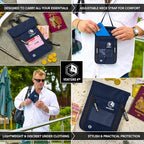 VENTURE 4TH Passport Holder Neck Pouch - Image 4