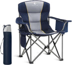 LET'S CAMP Folding Camping Chair Oversized Heavy Duty Padded Outdoor Chair by LETSCAMP