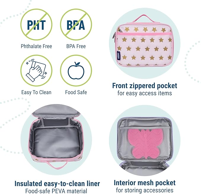 Wildkin Kids Insulated Lunch Box – Durable and Reusable - Image 4