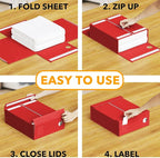 SpaceAid 8 Pack Bed Sheet Organizers and Storage, Foldable Sheet Organizer - Image 3