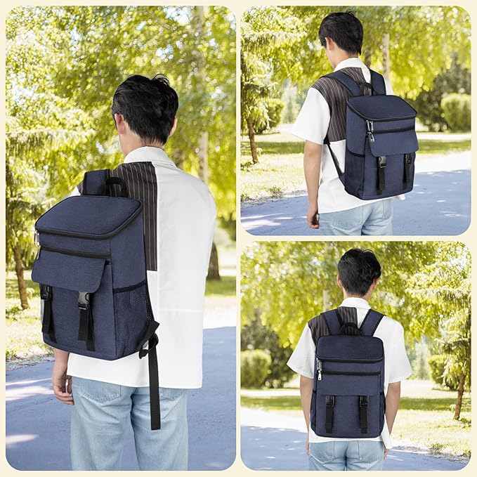 Cooler Backpack Soft Insulated Leak Proof 30 Cans Insulated Backpack Cooler - Image 7